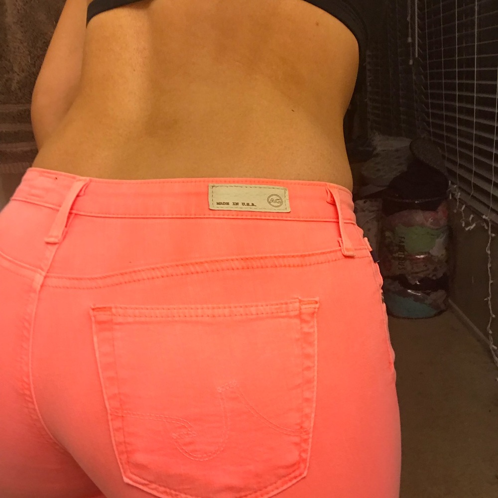 Neon🍣 orange coral skinny jeggings AG 🍣